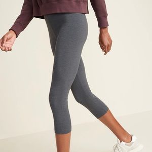 High-Waisted Crop Leggings Women XL Old Navy NEW